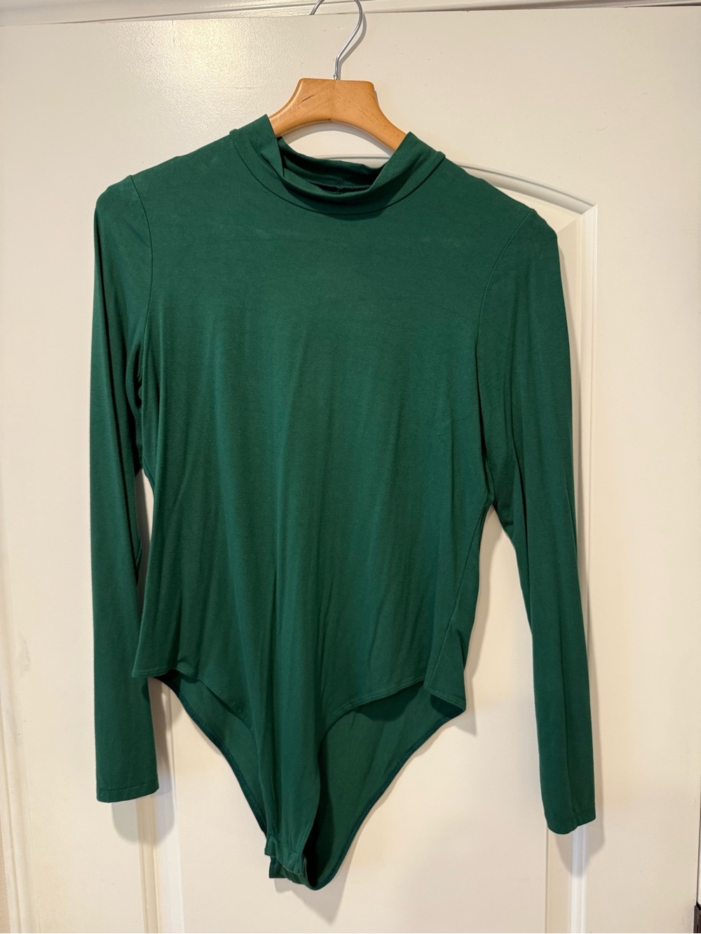 a new day Dark Green Turtleneck Long-Sleeve Bodysuit